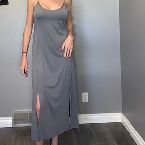 Grey Slip Maxi Dress